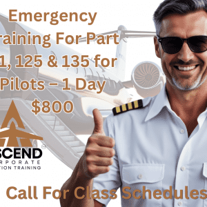 Pilot Emergency Training For FAA Part 91, 125 & 135  – 1 Day